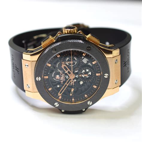 hublot big bang 18k rose gold|hublot 18k with rubber strap.